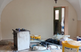 Rénovation en crépie hydraulique et finition graisée 